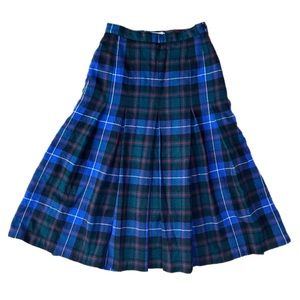 Vintage Laird Portch Pure New Wool Plaid Skirt Kilt Women’s 8 US 24” UK Scotland